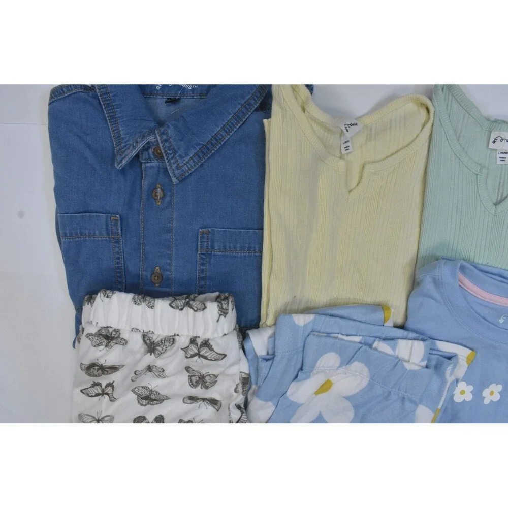 Art Class Bulk Lot Of 6 Girls Size Large 10/12 Mixed Season Tops Bottoms Shorts